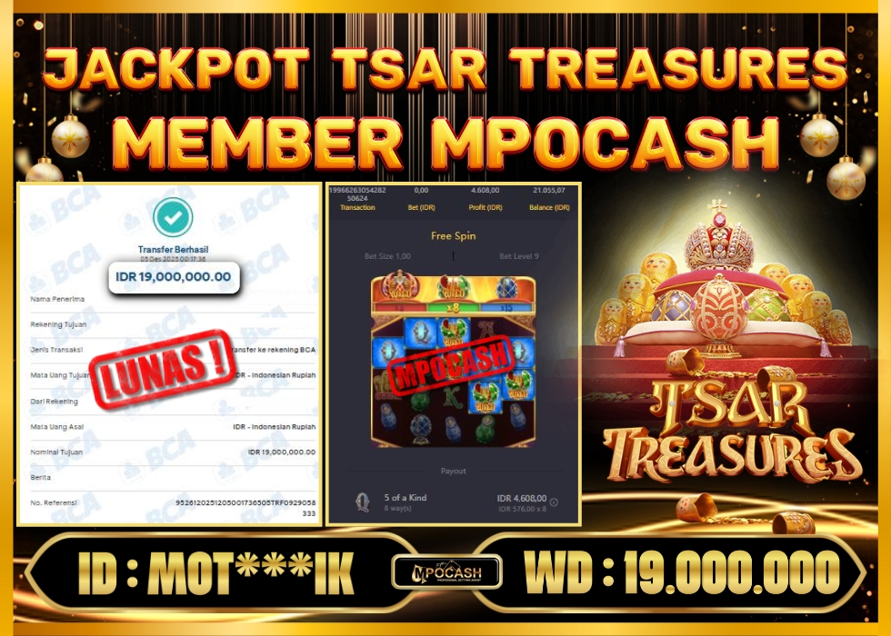 MPOCASH JACKPOT TSAR TREASURES